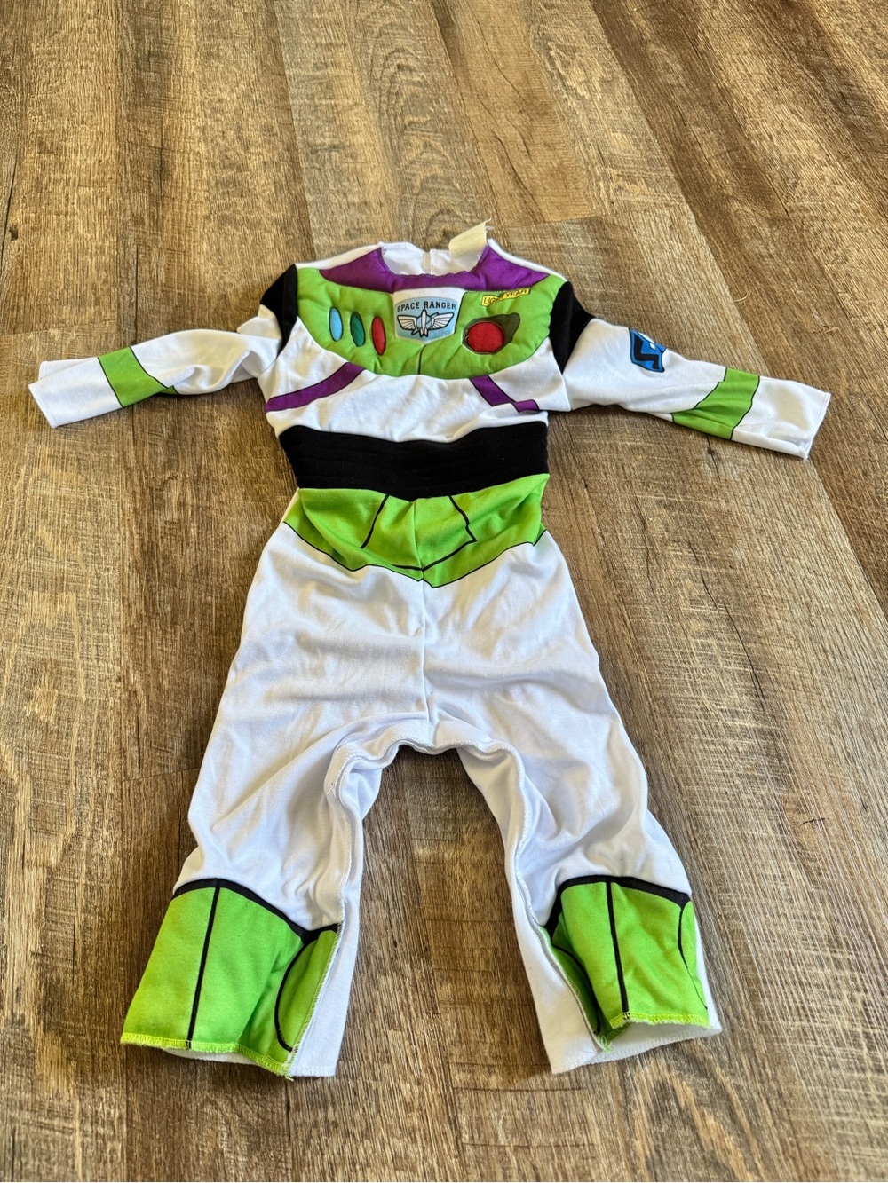 Disney Buzz Lightyear Green White Purple Superhero Costume